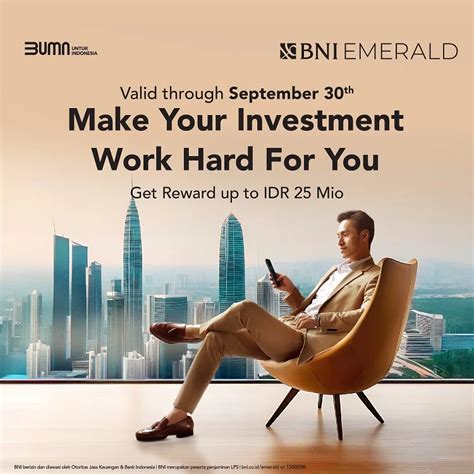 bni emerald BNI Emerald adalah layanan prioritas nasabah bank BNI yang menawarkan banyak keunggulan, yang akan disesuaikan berdasarkan kelas tabungannya, termasuk