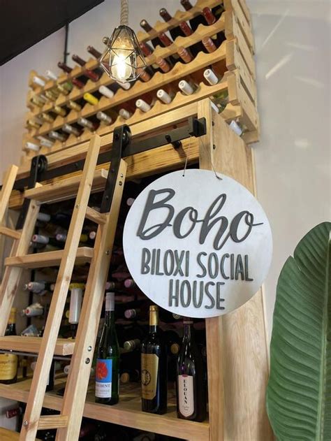 boho biloxi social house  Trendy wine bar located in downtown Biloxi