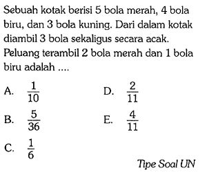 bola merah kombinasi  Dari dalam kotak diambil 7 bola yang terdiri dari 4 bola merah dan 3 bola hitam