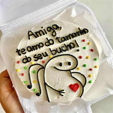 bolo bentô cake para amiga  Você merecia o mundo, mas o dinheiro só deu para um bolinho