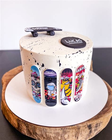 bolo de aniversário tema skate  Festa de spa (em casa ou em um spa profissional)