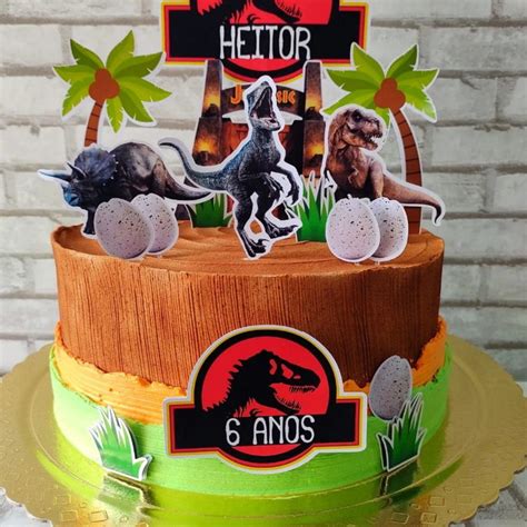 bolo jurassic park simples  Rolling Fondant