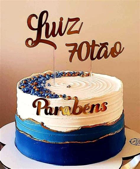 bolo para 70 anos masculino  Topper De Bolo De Aniversário De 30 Anos Para Homens Ou Mulh