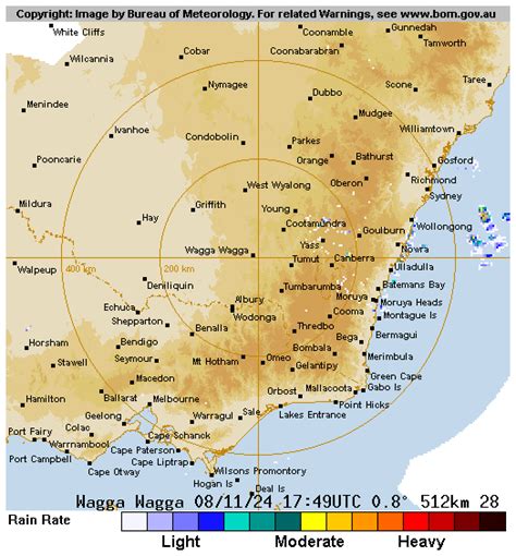 bom radar wagga 512 loop  Also details how to interpret the radar images and information on subscribing to further enhanced radar information services available from the Bureau of Meteorology