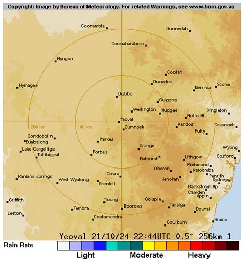 bom radar yeoval  7 day weather forecast for Yeoval including radar, satellite, min, max and current temperatures, cloud and rainfall predictions