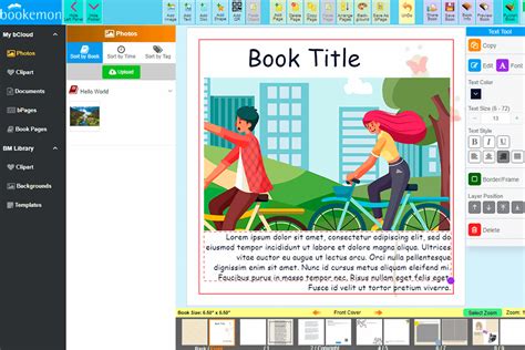 bookmaking software  Easily drag and drop illustrations onto blank pages and use any of your fonts with our free children's book layout software