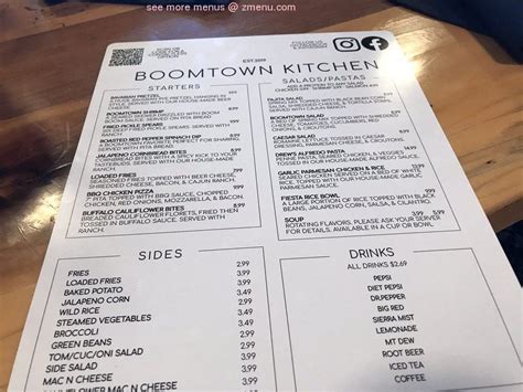 boom town creamery menu 99