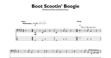 boot scootin boogie bass tab  Includes Guitar TAB for Guitar or Lyrics in E Major