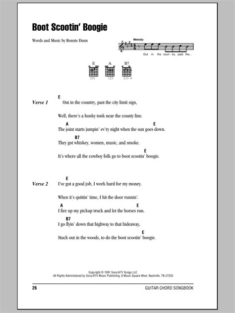 boot scootin boogie chords  Browse our 7 arrangements of "Boot Scootin' Boogie