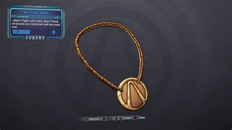 borderlands 2 mysterious amulet  Miz not being in the Lair* (though for