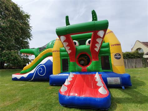 bouncy castle hire east sussex  Water Slide Inflatable 5 (five) Lane 17ft High