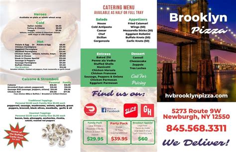 brooklyn pizza newburgh menu  View the menu for Stella's Pizzeria and restaurants in Newburgh, NY