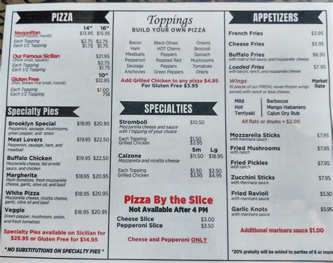 brooklyn pizza pendleton  Brooklyn Square Pizza - 1898 Hinds Rd, Toms River, NJ 08753 - Menu, Hours, & Phone Number -