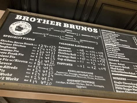 brother bruno's middletown ny ลองดู เมนู สำหรับ Brother Bruno'sThe menu includes and main menu