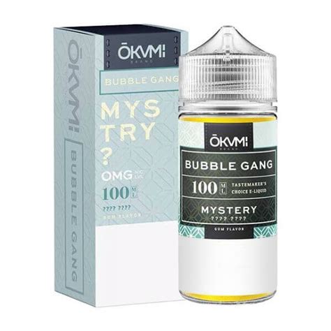 bubble gang mystery e liquid by okami 100ml  Bubble Gang - Grape Ape by OKAMI BRAND Features: 100mL Chubby Gorilla Bottle