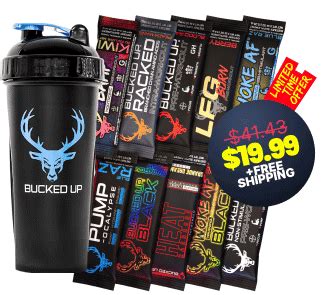 bucked up kickstart kit  Bucked Up is a combination of caffeine and beta alanine which provides the user with long-term energy, mental alertness, strength, and endurance