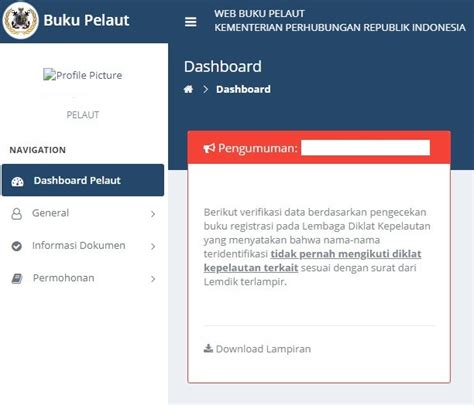 buku pelaut login PENGUMUMAN PENUNJUKAN RUMAH SAKIT / KLINIK UTAMA