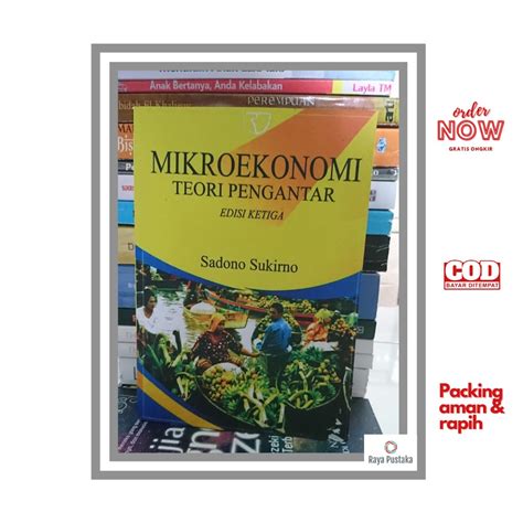 buku pengantar mikroekonomi oleh sadono sukirno  Rp26