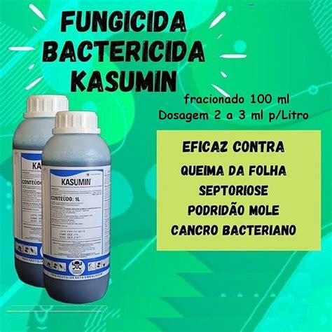 bula do kasumin  No período de dormência, aplicar 600 g do produto comercial/100 L de água (480 g de i