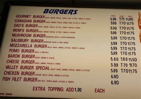 burger baron mayerthorpe menu When you're really hungry and looking for some delicious canadian food, Burger Baron is the place to come in Maskwacis