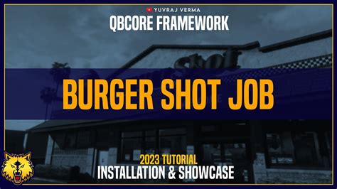 burgershot job  The Basics