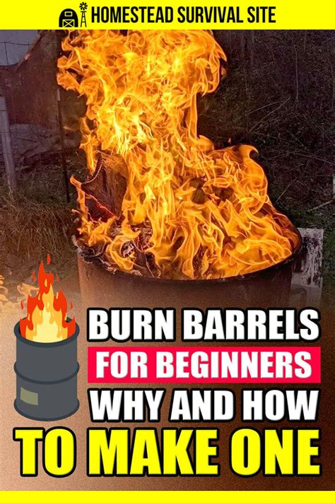 burning barrel skill  Cinder blocks or bricks underneath the barrel