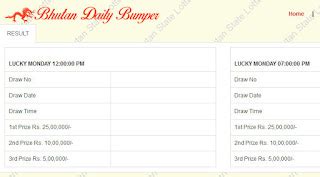 buttan daily bamber  BD Today result at 12:00 PM, Evening 07:00 PM