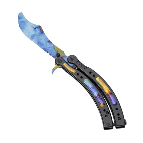 butterfly knife blue gem 38