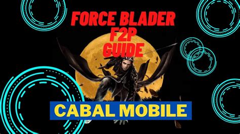 cabal fb guide  It is extremely important for Force Bladers to have these magic skills: Lightning Cannon increases attack