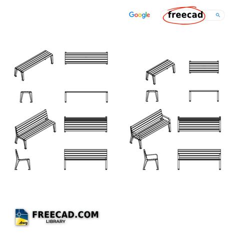 cad blocks benches  CAD Collections library volume 1 