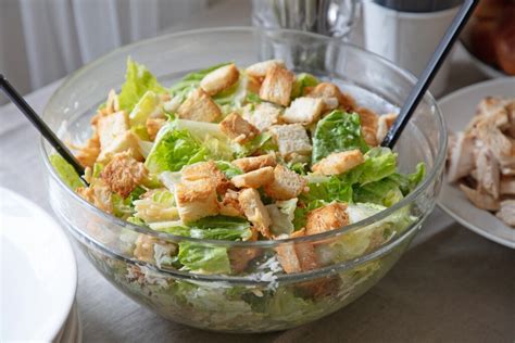 caesar salade 24kitchen  Roughly chop and add the anchovies, season with a little sea salt and