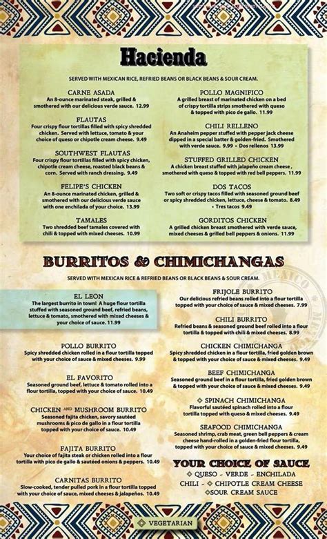 cafe del rio pittsburg menu  Cafe Del Rio Menu