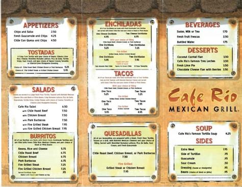cafe rio mexican grill grand junction menu Start your review of Cafe Rio Mexican Grill