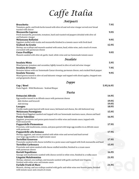 caffe itri dinner menu  Phone: (401) 942-1970 Address: 1686 Cranston St, Cranston, RI 02920 More Info General Info Caf Itri is a full-service bar and restaurant located in Cranston, R