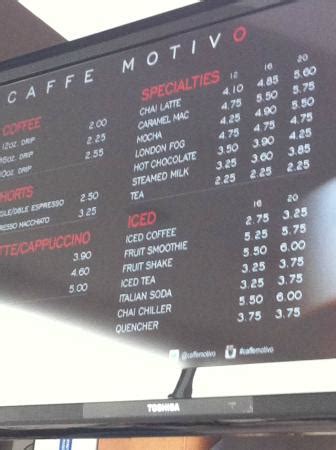 caffe pizzeria  motiv  menu m