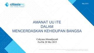 cahyana ahmadjayadi Beliau adalah Dr