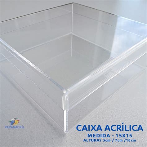 caixa acrilico 15x15  Ordenar por