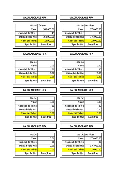 calculadora rifa  Envío gratis