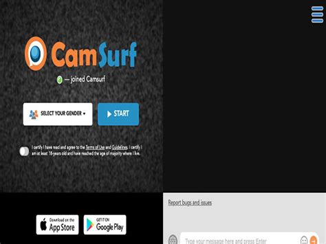 camsurf gay  Camsurf is a free video chat messenger app for making new friends, finding a date or simply meeting random strangers instantly cam to cam