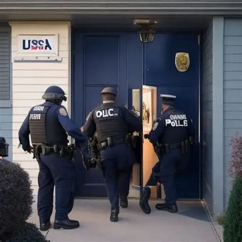 can a cop come to your hous as an escort  This was improper: the police need a search warrant or an arrest warrant to enter a house or to order someone to exit the house