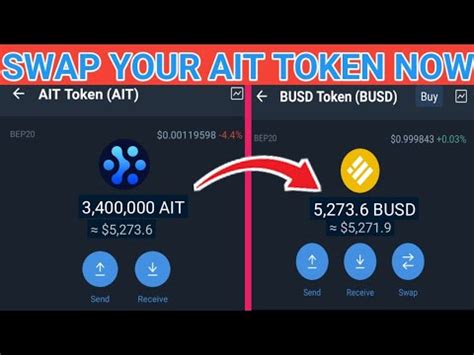 can ait token be swapped Some tokens got issued on most of popular blockchains, like USDT it can be on BNB (bep2), ETH (ERC20), Omni, TRX (TRC10), BUT still you can SWAP them to other chain ONLY on exchange