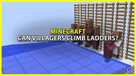 can villagers climb ladders  This means that the villagers won’t climb any ladder by themselves out of the blue