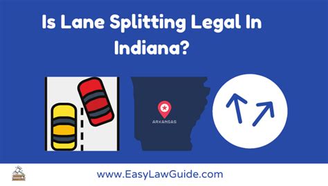 can you lane split in indiana  If you have to drive on the shoulder or on the other side of the road, no