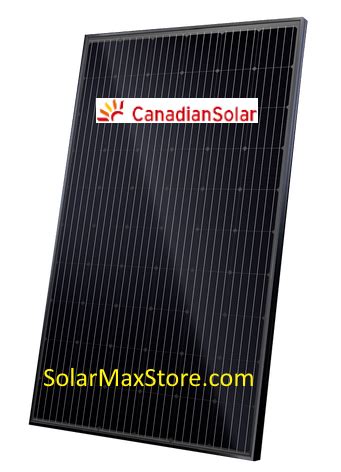 canadian solar hidm cs1h-320ms 320w solar panel 4W PTC, SKU: CS1H-320MS-BlackCanadian Solar CS1H-320MS-Black 320 Watt Solar PV Module, PV Wire, T-4, MC-4 compatable, 35mm Black Frame on Black Backsheet, BoB, HiDM Mono-PERC, 20A Fuse, 1000VDC, 298