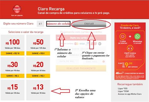 cancelar recarga claro com cartão de crédito  Basta digitar o número, sem vírgulas ou sinais