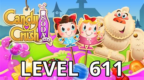 candy crush level 611  b) The striped version works like the regular Lollipop Hammer, but also blasts all the Candies in a horizontal and vertical line in Level 611