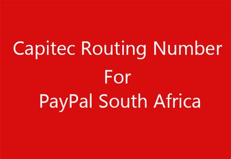 capitec routing number  Routing Number