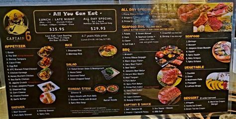 captain 6 korean bbq menu  Order online