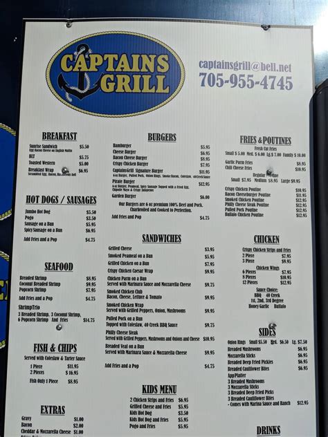 captains grill orillia  Closed Opens at 5PM