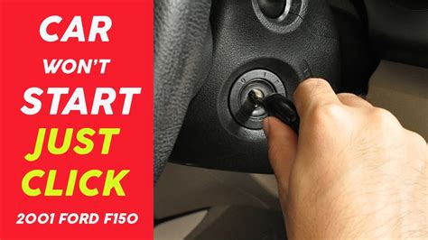 car clicks once wont turn ford escort 98  Leave the key in the On position and wait ten minutes